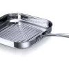 Poêle grill carrée Beka Chef en inox 26,5x26,5cm