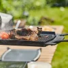 Poêle à griller Ooni double face en fonte manches amovibles + dessous-de-plat inox