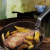 Poêle grill ronde De Buyer Minéral B Element en fer 32cm
