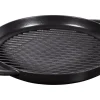 Poêle gril Staub Pure ronde en fonte émaillée noir mat
