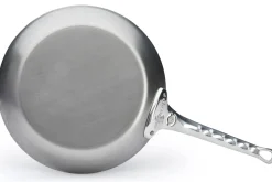 Poêle ronde De Buyer Mineral B Pro 28cm en acier et poignée en fonte d'inox