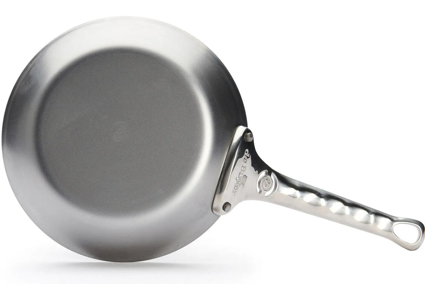 Poêle ronde De Buyer Mineral B Pro 20cm en acier et poignée en fonte d'inox