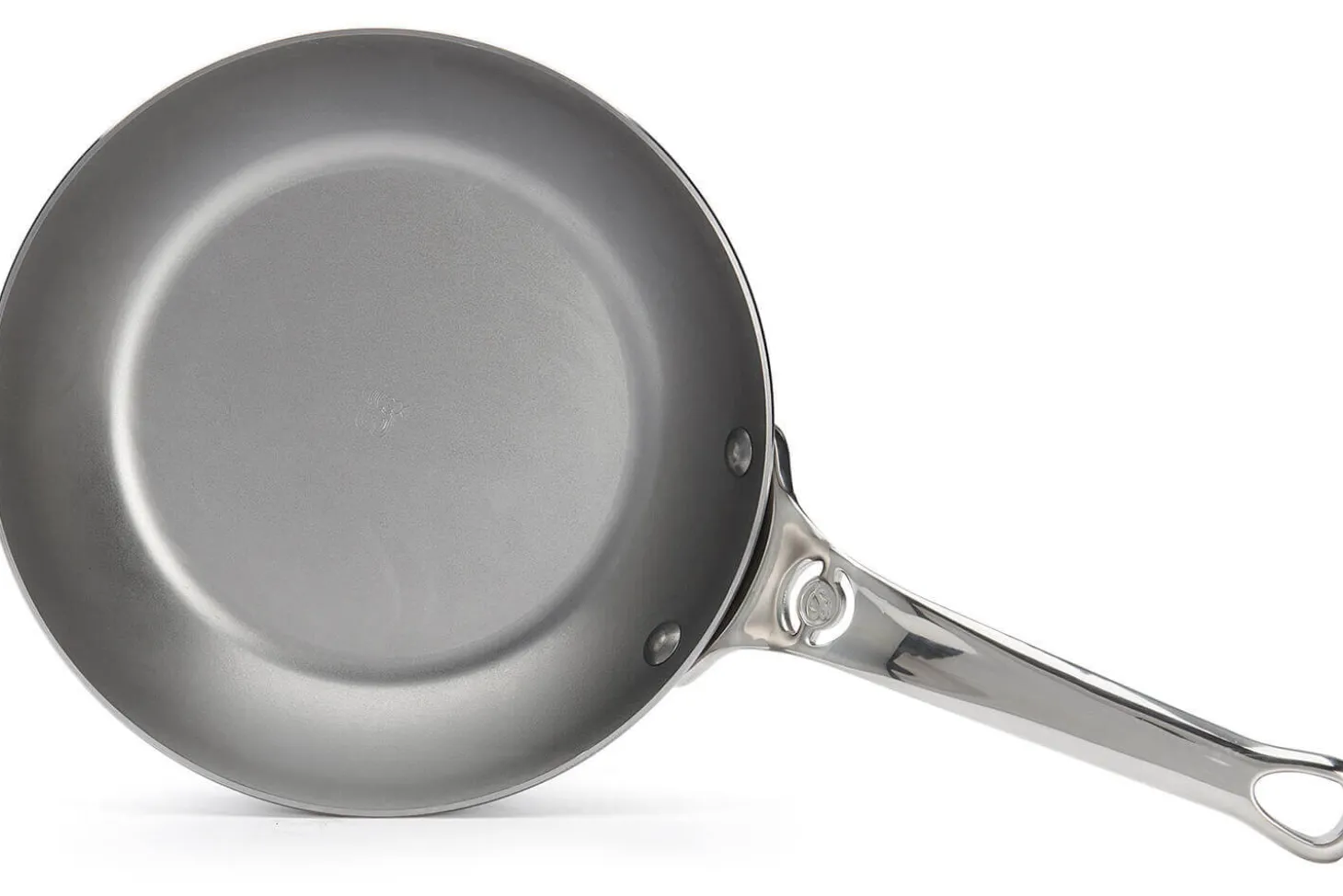 Poêle ronde De Buyer Mineral B Pro 20cm en acier et poignée en fonte d'inox