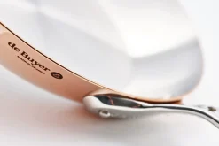Poêle ronde en cuivre inox De Buyer Prima Matera poignée en fonte d'inox compatible induction