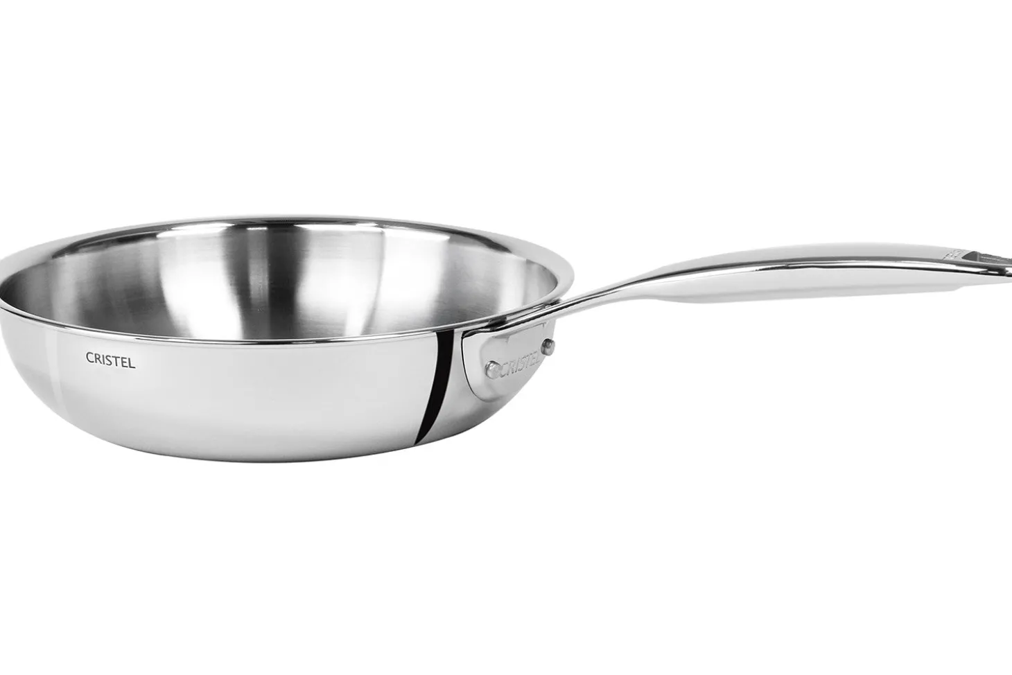 Poêle sautoir Cristel Castel'Pro en acier inoxydable 18/10 5 ply