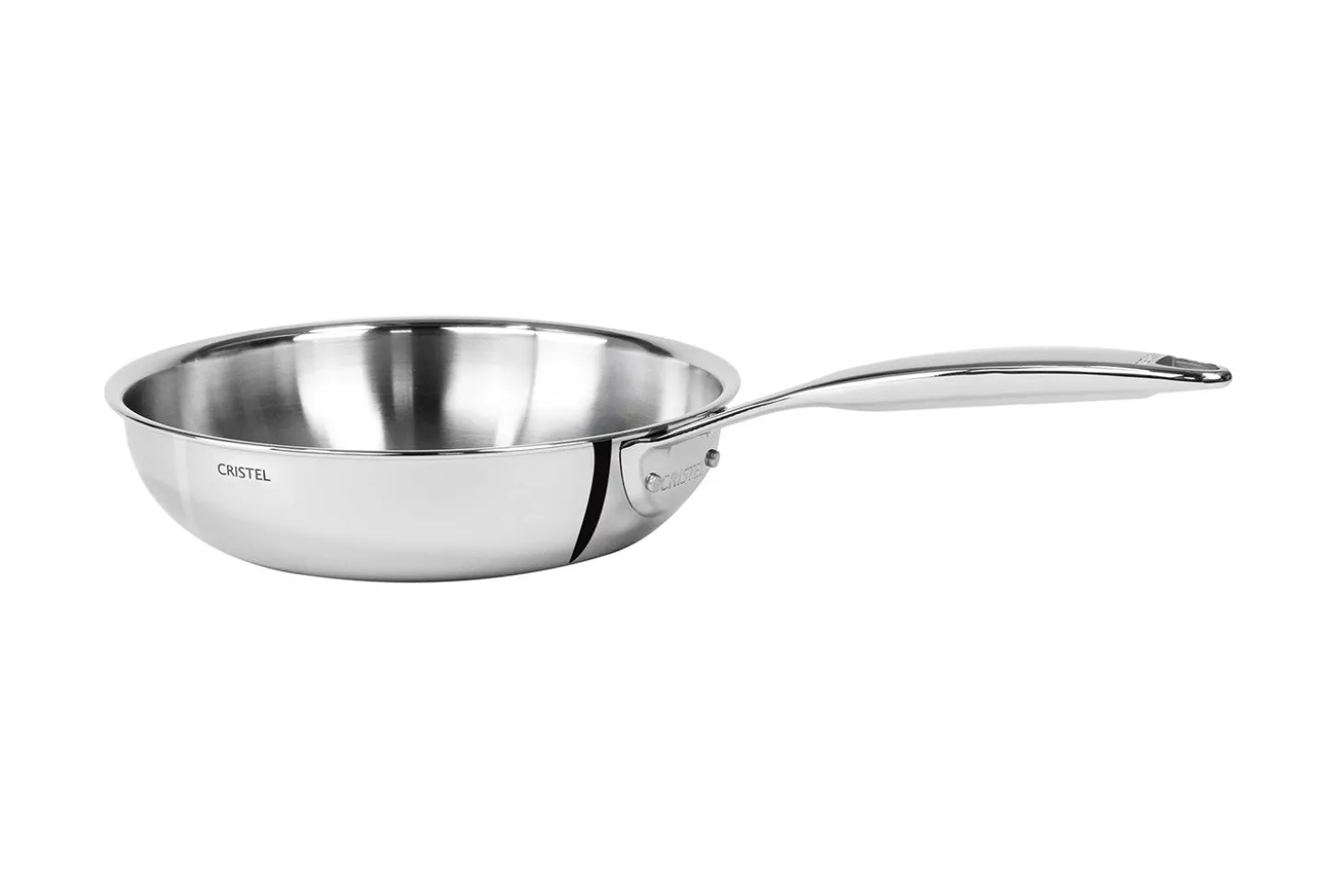 Poêle sautoir Cristel Castel'Pro en acier inoxydable 18/10 5 ply