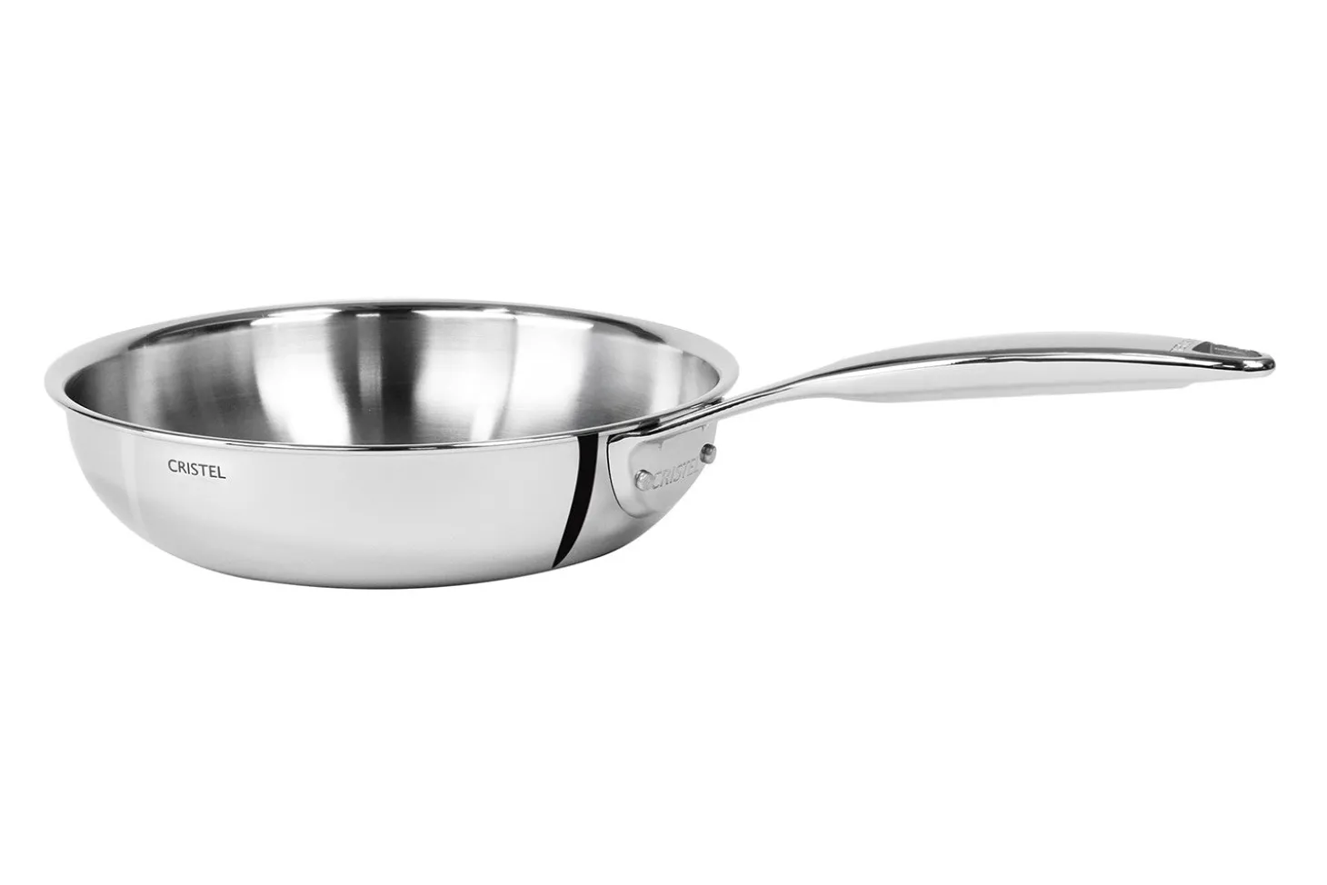 Poêle sautoir Cristel Castel'Pro en acier inoxydable 18/10 5 ply