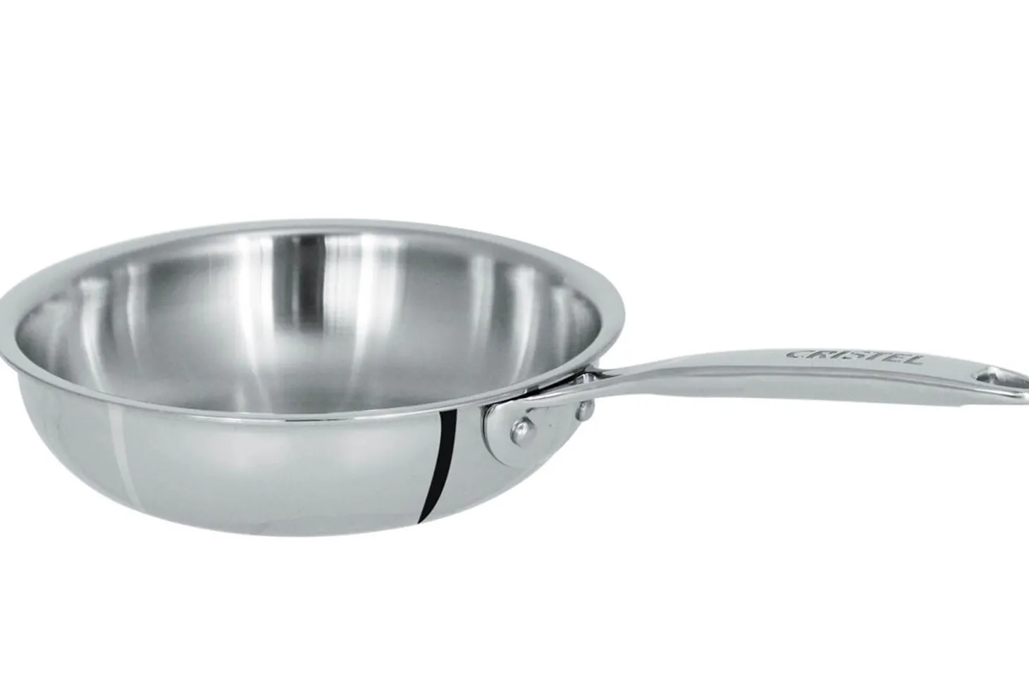 Poêle sautoir Cristel Castel'Pro en acier inoxydable 18/10 5 ply
