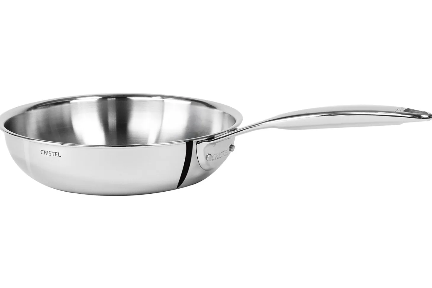 Poêle sautoir Cristel Castel'Pro en acier inoxydable 18/10 5 ply
