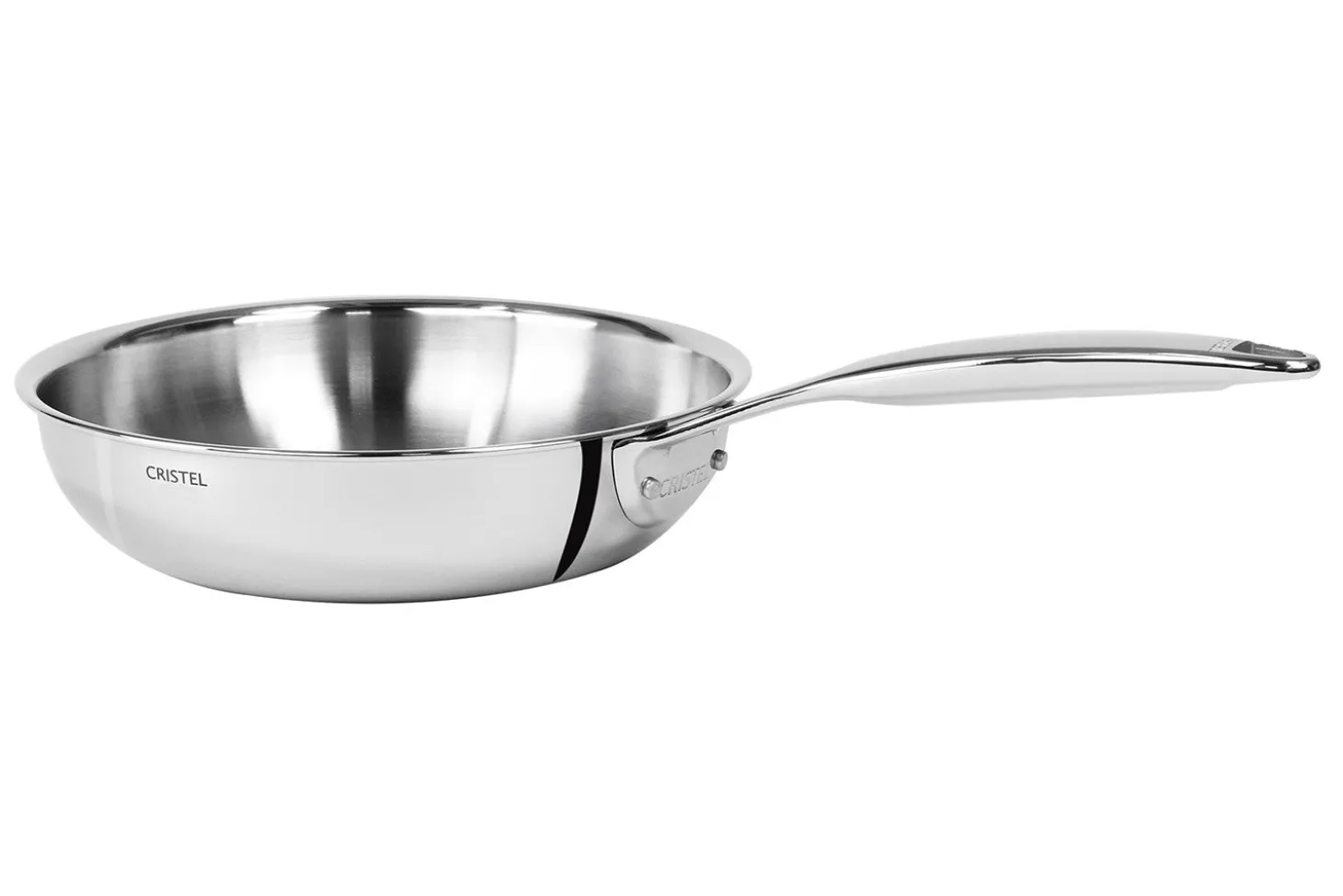 Poêle sautoir Cristel Castel'Pro en acier inoxydable 18/10 5 ply