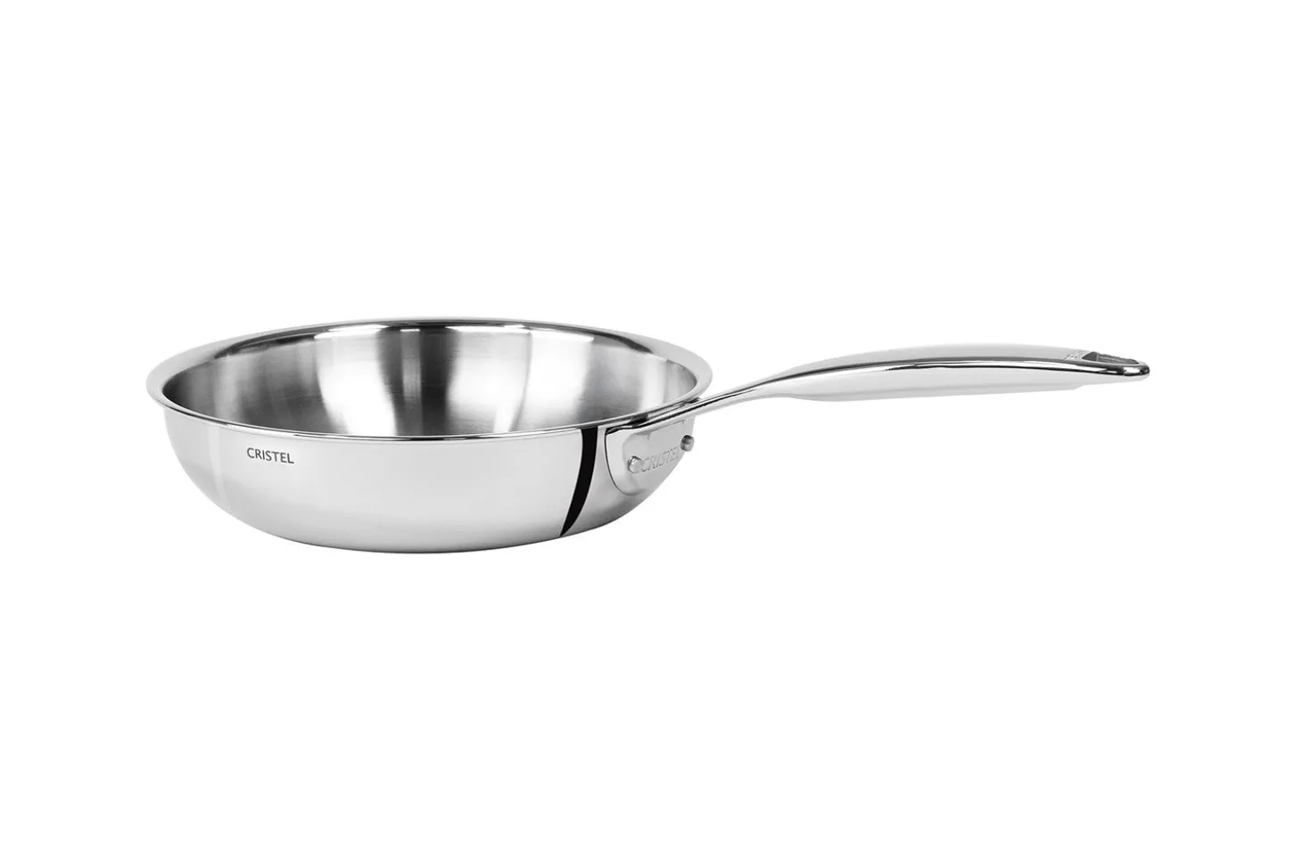 Poêle sautoir Cristel Castel'Pro en acier inoxydable 18/10 5 ply