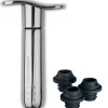 Pompe à vin Le Creuset WA-137 Nickel Noir + 3 bouchons