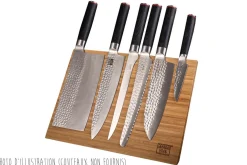 Porte-couteaux magnétique vide pliable Kotai en bambou 30x22cm