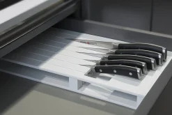 Porte couteaux pour tiroir Wüsthof 7 places en polypropylène blanc