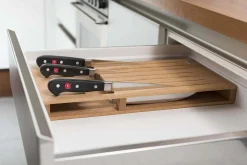 Porte couteaux pour tiroir Wusthof en hêtre - 7 places