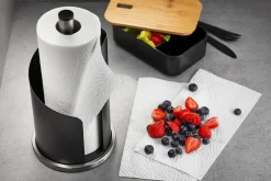 Porte-rouleau de cuisine Gefu Curve 30cm noir