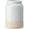 Porte-ustensiles KitchenCraft Idilica en grès crème