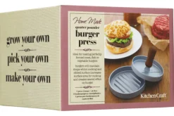 Presse à burgers KitchenCraft Home Made en aluminium 11cm poignée soft touch