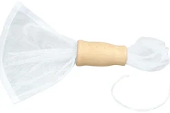 Presse-fruits/coulis étamine en nylon et poussoir en bois