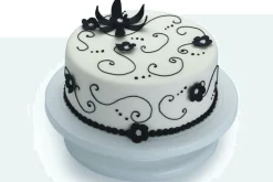 Présentoir à gâteaux rotatif Kitchencraft en polymère blanc diamètre 28cm