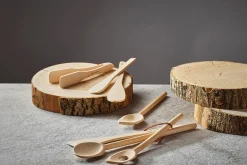 Raclette à crêpes ronde De Buyer B Bois 20,5cm en hêtre