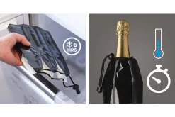 Rafraîchissoir à champagne Vacu Vin noir