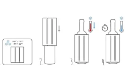 Rafraîchissoir Vacu Vin Rapid Ice pour bouteilles de vin