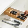 Range-couteaux à 2 niveaux Joseph Joseph DrawerStore Bamboo pour tiroir