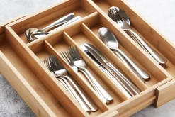 Range-couverts ajustable Point Virgule en bambou
