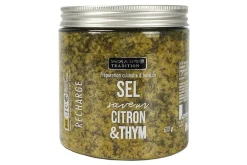 Recharge sel aromatisé saveur citron et thym Savor&Sens - 630g