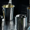 Refroidisseur de vin Barcraft en acier inoxydable martelé à double paroi