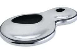Repose-cuillère Alessi T-1000 tout inox 18/10 design par Valerio Sommella