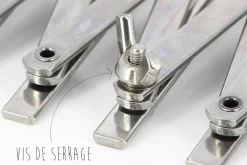 Rouleau multicoupe métal simple 7 roulettes lisses acier inox