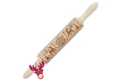 Rouleau à pâtisserie empreinte Scrapcooking Noël 39cm