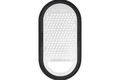 Râpe Microplane 3-en-1 noire avec boîte de conservation et double couvercle