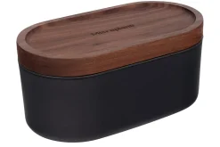 Râpe Microplane 3-en-1 noire avec boîte de conservation et double couvercle