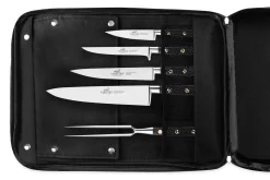 Sac spécial chef Sabatier Chef 4 couteaux de cuisine français + 1 fourchette - Exclusivité