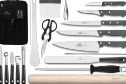 Sac spécial chef Sabatier Cuisine d'Aujourd'hui 5 couteaux français + 13 ustensiles - Exclusivité