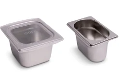 Saladette Ooni inox + 6 bacs à garnitures pour pizzas avec couvercles