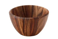 Saladier bord arrondi Continenta en bois d'acacia Ø25x14,5cm