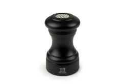 Salière Peugeot Bistro en bois de hêtre noir mat 9cm