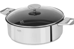 Sauteuse antiadhérente Cristel Casteline amovible Exceliss en inox 5 plis