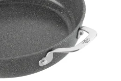 Sauteuse antiadhésive Ballarini Salina 28cm 2 poignées et couvercle en verre