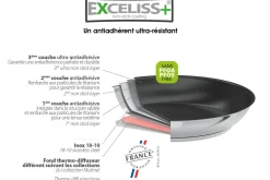 Sauteuse antiadhésive Cristel Strate Amovible en acier inox 18/10