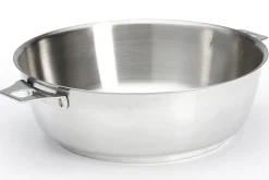 Sauteuse bombée De Buyer Milady Twisty 24cm en acier inoxydable