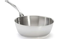 Sauteuse bombée De Buyer Milady 24cm en acier inoxydable