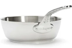 Sauteuse bombée De Buyer Milady 24cm en acier inoxydable