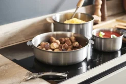 Sauteuse droite De Buyer Alchimy Loqy amovible en inox 18/10 multicouches