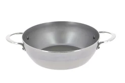Sauteuse paysanne De Buyer Mineral B Element en fer bombée 2 anses