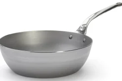 Sauteuse paysanne De Buyer Mineral B Pro 28cm en acier et poignée en fonte d'inox